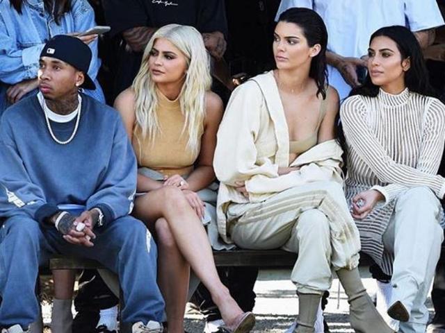 Kim sat front row with sisters Kylie and Kendall. While Kylie Jenner showed off her platinum blond hair wearing a nude two-piece ensemble with an over-sized jacket, sister Kendall Jenner followed suit with similar outerwear and pants perfect for a fashionable woman on the go. (Instagram) 