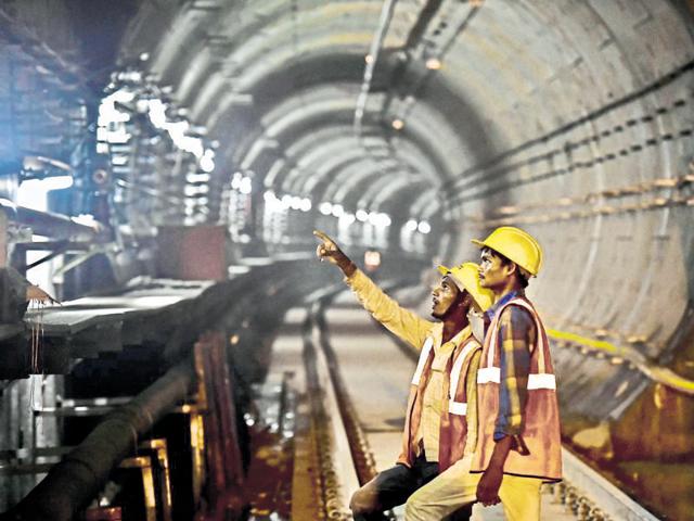 Workers inspect construction work at Delhi Gate Metro Station in Delhi. The government aims to reform laws with a bill in Parliament. (Hindustan Times) Workers inspect construction work at Delhi Gate Metro Station in Delhi. The government aims to reform laws with a bill in Parliament. (Hindustan Times)