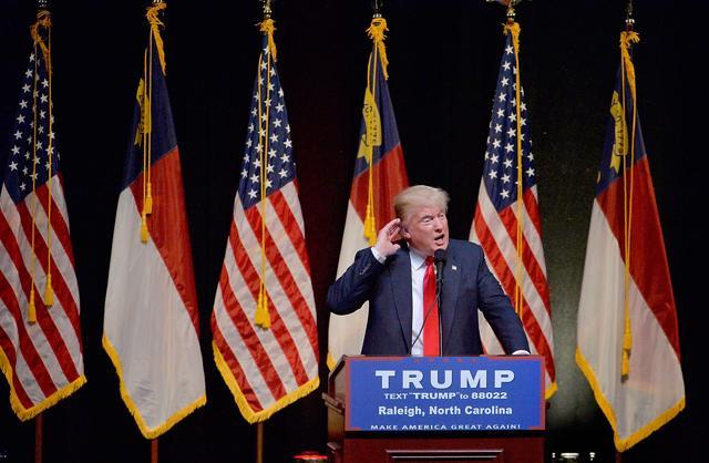 Trump speaks during a campaign event at the Duke Energy Center for the Performing Arts on July 5, 2016 in Raleigh, North Carolina. (AFP file photo) Trump speaks during a campaign event at the Duke Energy Center for the Performing Arts on July 5, 2016 in Raleigh, North Carolina. (AFP file photo)