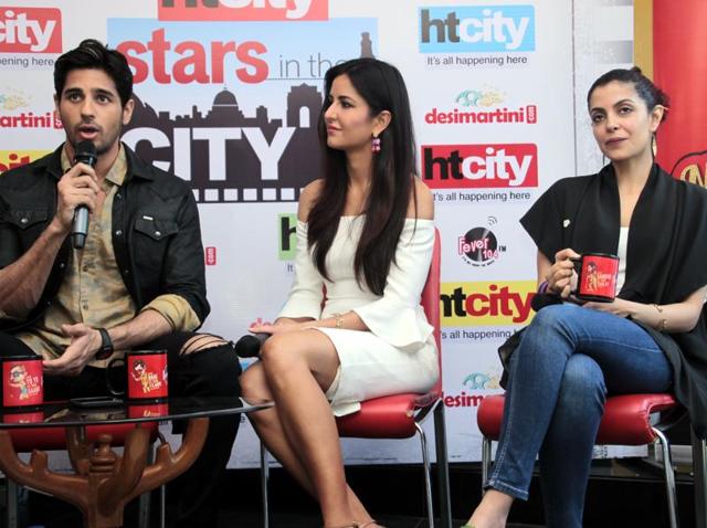 Directed by Nitya Mehra (R), Baar Baar Dekho’s trailer suggests that it’s based on the theme of time travelling.  (sHIVAM SAXENA/Ht photo) 