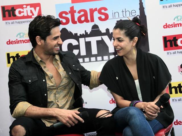 Karan Johar, Ritesh Sidhwani and Farhan Akhtar have jointly produced Baar Baar Dekho. (SHIVAM SAXENA/Ht photo) 