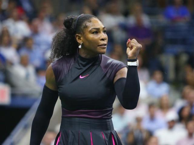Serena and Halep shake hands at the net after the match. (Reuters) Serena and Halep shake hands at the net after the match. (Reuters)