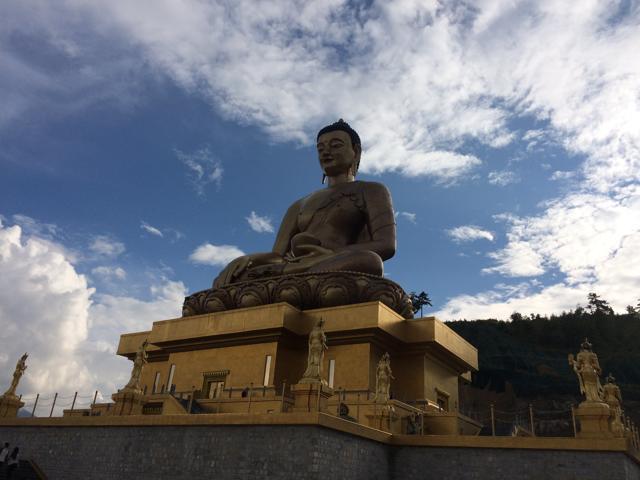 One of the tallest Buddha statues in the world watches over Thimphu (Manjula Narayan) One of the tallest Buddha statues in the world watches over Thimphu (Manjula Narayan)