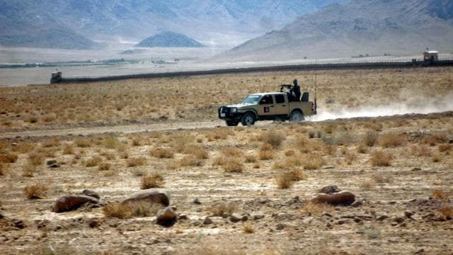 An Afghan National Army (ANA) vehicle patrols Tarin Kot district of Uruzgan province on Thursday. The Taliban fighters stormed Tarin Kot, triggering heavy fighting around government buildings. Pitched battles prompted urgent calls from officials for reinforcements and air support, after the militants toppled security posts on the outskirts to breach the city gates. (AFP) An Afghan National Army (ANA) vehicle patrols Tarin Kot district of Uruzgan province on Thursday. The Taliban fighters stormed Tarin Kot, triggering heavy fighting around government buildings. Pitched battles prompted urgent calls from officials for reinforcements and air support, after the militants toppled security posts on the outskirts to breach the city gates. (AFP)
