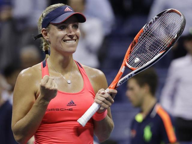Angelique Kerber, of Germany, reacts after defeating Caroline Wozniacki, of Denmark. (AP Photo) Angelique Kerber, of Germany, reacts after defeating Caroline Wozniacki, of Denmark. (AP Photo)