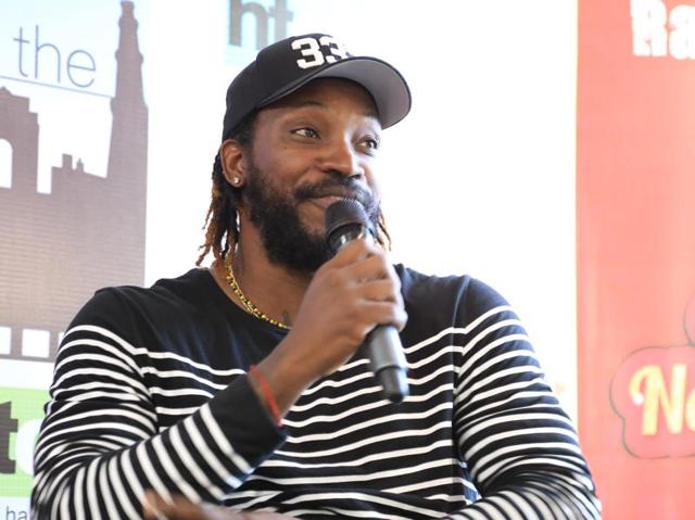 Gayle said he loves to party but added that Indian players too love to party, only they are shy to admit it. (Zabeeh Afaque/HT Photo ) 