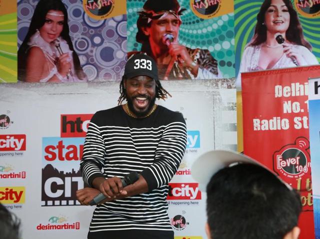 He spoke, he joked and he danced -- entertaining all in the process. (AMAL KS /HT Photo) 