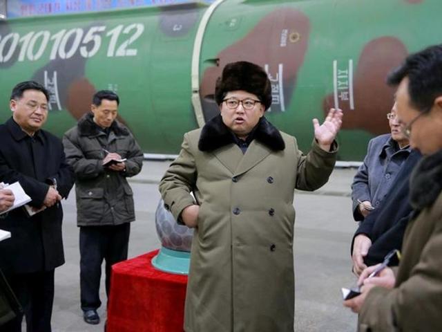 North Korean leader Kim Jong Un meets scientists and technicians in the field of research into nuclear weapons in this undated photo released by North Korea's Korean Central News Agency (KCNA) in Pyongyang March 9, 2016. (KCNA/Files via Reuters) North Korean leader Kim Jong Un meets scientists and technicians in the field of research into nuclear weapons in this undated photo released by North Korea's Korean Central News Agency (KCNA) in Pyongyang March 9, 2016. (KCNA/Files via Reuters)