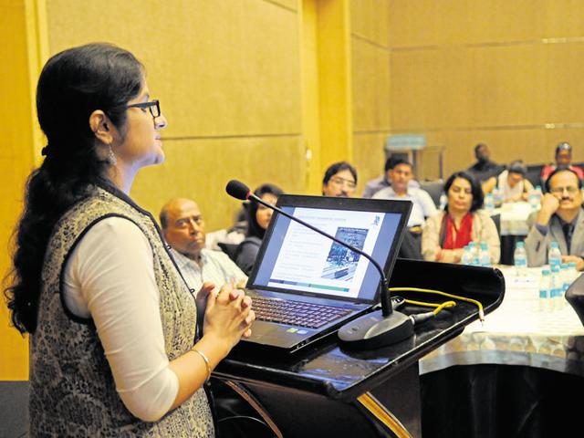 BMC commissioner Chhavi Bharadwaj at a workshop on the smart city project. (HT file) BMC commissioner Chhavi Bharadwaj at a workshop on the smart city project. (HT file)