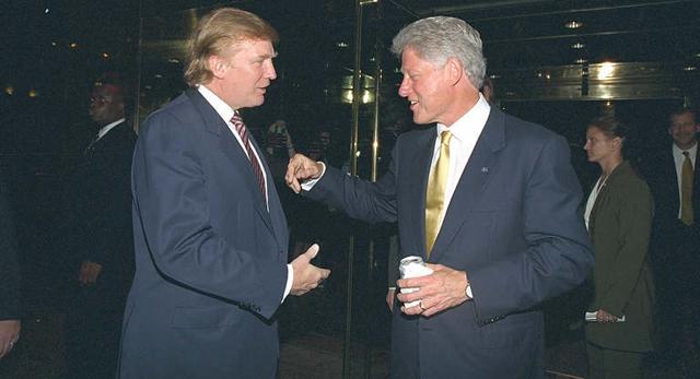 Trump with former President Bill Clinton. (Trump)
