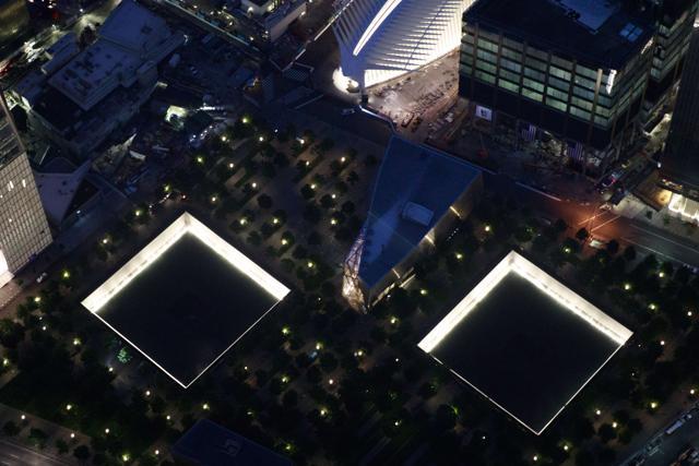 An aerial view of the National September 11 Memorial & Museum, seen on September 8, 2016 in New York City. (AFP) An aerial view of the National September 11 Memorial & Museum, seen on September 8, 2016 in New York City. (AFP)