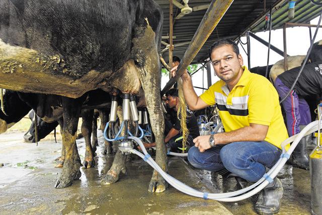 O’ Leche owner, Vaibhav Agarwal, says he supplies milk ‘as pure as organic’ to 2,000 families in Delhi and its adjoining towns. (Saumya Khandelwal/HT Photo) O’ Leche owner, Vaibhav Agarwal, says he supplies milk ‘as pure as organic’ to 2,000 families in Delhi and its adjoining towns. (Saumya Khandelwal/HT Photo)