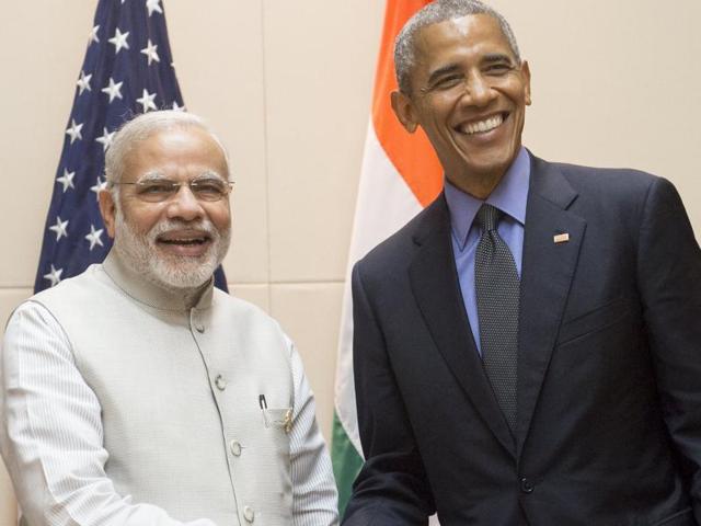 US President Barack Obama with Prime Minister Narendra Modi on the sidelines of the Association of Southeast Asian Nations (ASEAN) Summit in Vientiane on September 8, 2016. (AFP Photo) US President Barack Obama with Prime Minister Narendra Modi on the sidelines of the Association of Southeast Asian Nations (ASEAN) Summit in Vientiane on September 8, 2016. (AFP Photo)