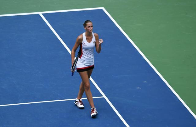 Pliskova’s persistence yielded results in the second set, when she broke and successfully served it out. (AFP) Pliskova’s persistence yielded results in the second set, when she broke and successfully served it out. (AFP)
