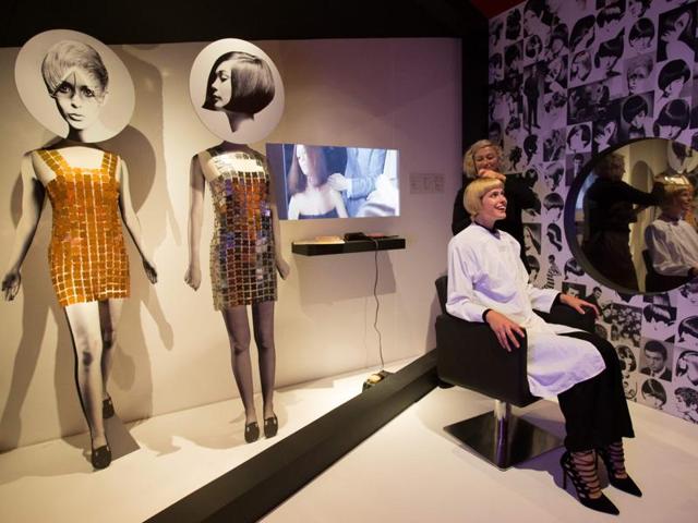 A model poses while getting done a 1960s hairstyle at a salon exhibit during a photo-call for the ‘You Say You Want a Revolution? Records and Rebels 1966-70’ exhibition at the V&A Museum in central London on Wednesday. The exhibition that aims to trace the significance and impact of the late 1960s on life in the current times, opened on Saturday. (AFP) A model poses while getting done a 1960s hairstyle at a salon exhibit during a photo-call for the ‘You Say You Want a Revolution? Records and Rebels 1966-70’ exhibition at the V&A Museum in central London on Wednesday. The exhibition that aims to trace the significance and impact of the late 1960s on life in the current times, opened on Saturday. (AFP)