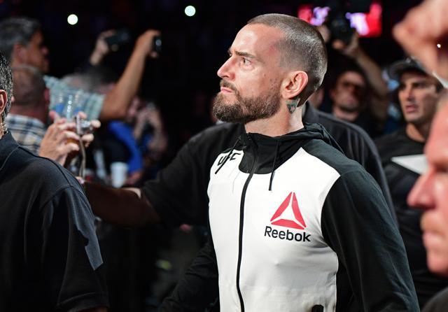 CM Punk entered the arena to his trademark music. (AP)