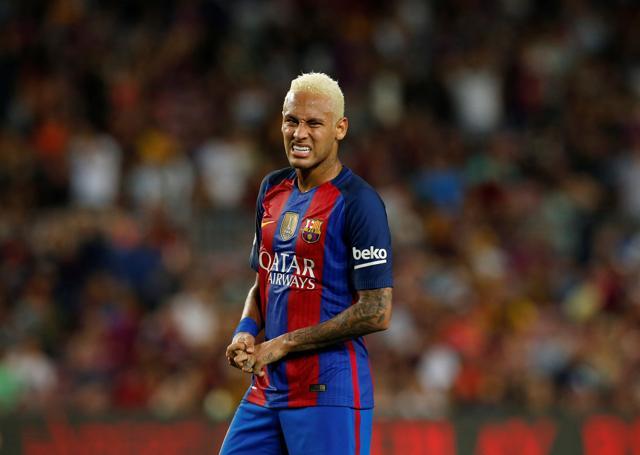 Neymar was the only one of Barcelona’s front three to start the game. (REUTERS) Neymar was the only one of Barcelona’s front three to start the game. (REUTERS)