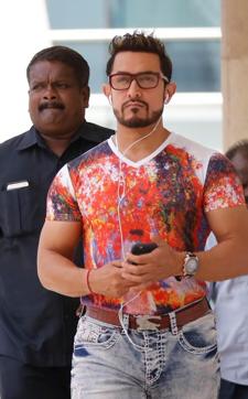 Aamir Khan’s first look from the film. Aamir Khan’s first look from the film.