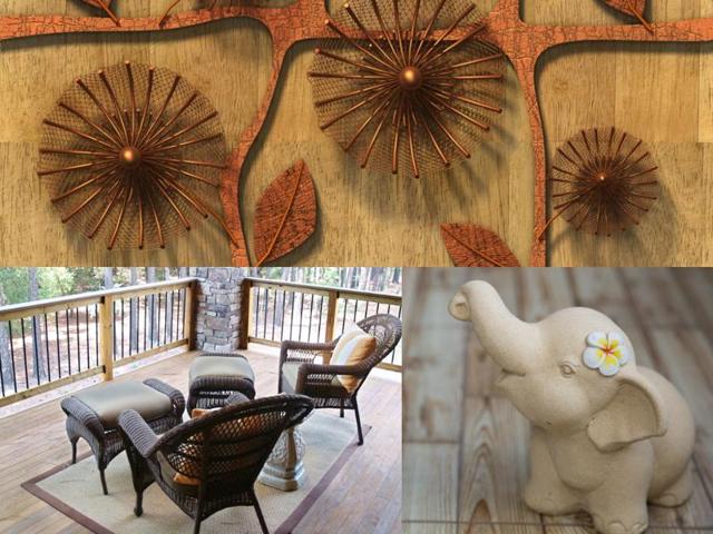 Add jute, metal wooden, marble and other handicrafts to your home and bring an earthy touch. (Shutterstock) Add jute, metal wooden, marble and other handicrafts to your home and bring an earthy touch. (Shutterstock)