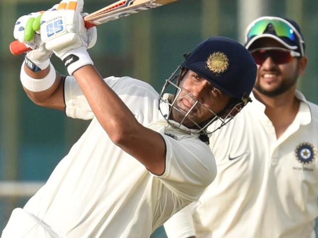 India Blue Captain Gautam Gambhir in action against India Green during the Duleep Trophy. (Virendra Singh Gosain/HT PHOTO) India Blue Captain Gautam Gambhir in action against India Green during the Duleep Trophy. (Virendra Singh Gosain/HT PHOTO)