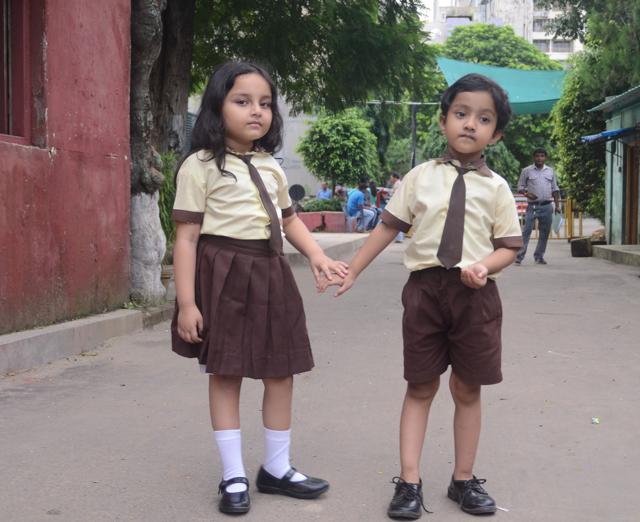 Co-stars Arshiya Mukherjee and Srija of Bhootu fame are friends. (Prateek Choudhury) Co-stars Arshiya Mukherjee and Srija of Bhootu fame are friends. (Prateek Choudhury)