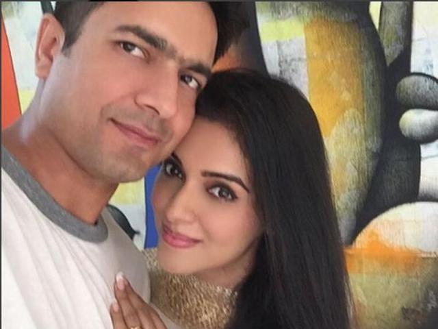 So much love -- actress Asin with her husband, Rahul Sharma. (Simply.asin/Instagram) 