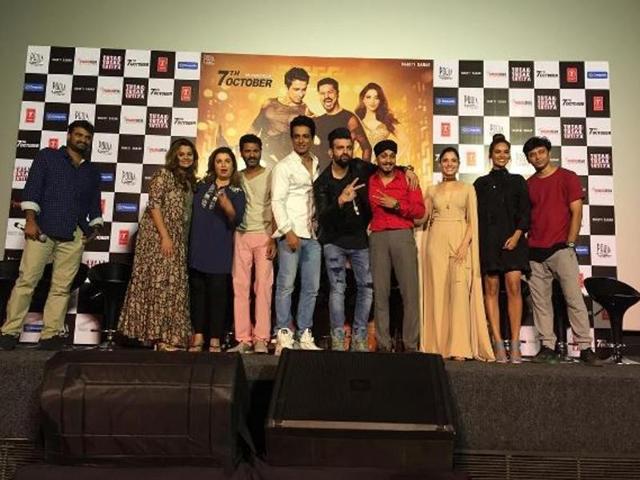 Meanwhile, Tamannaah Bhatia promotes her trilingual - Devi (Tamil)/Abhinetri (Telugu)/Tutak Tutak Tutia (Hindi) - with Prabhudheva, Sonu Sood, Farah Khan and team. (Tamannaahspeaks/Instagram) 