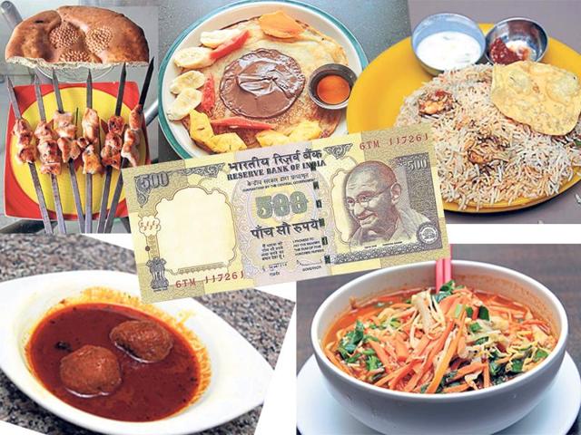 Have just Rs 500 in your pocket and want to eat like a king? Here are some places in the city where you can have a yummy meal. Have just Rs 500 in your pocket and want to eat like a king? Here are some places in the city where you can have a yummy meal.