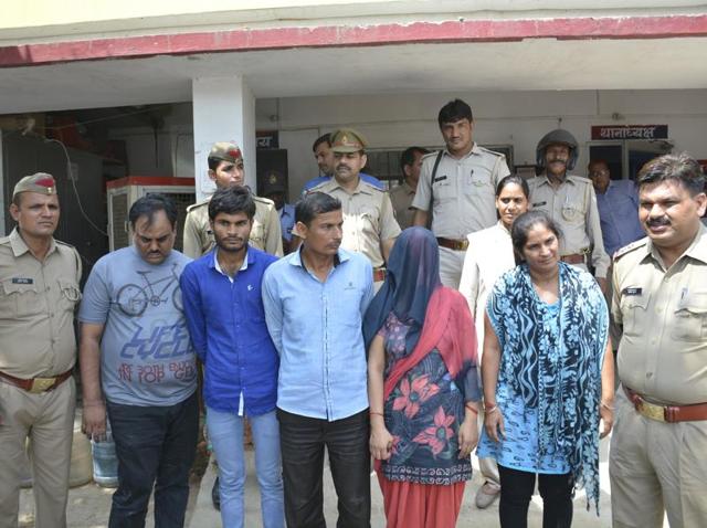 Ghaziabad police arrested five persons, including a Delhi-based businessman, on charges of kidnapping a 13-month-old boy from Ghaziabad. The police rescued the kid within 30 hours of being kidnapped from his home. (Sakib Ali/HT Photo) Ghaziabad police arrested five persons, including a Delhi-based businessman, on charges of kidnapping a 13-month-old boy from Ghaziabad. The police rescued the kid within 30 hours of being kidnapped from his home. (Sakib Ali/HT Photo)