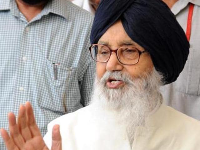 Punjab CM Parkash Singh Badal (HT File Photo) Punjab CM Parkash Singh Badal (HT File Photo)