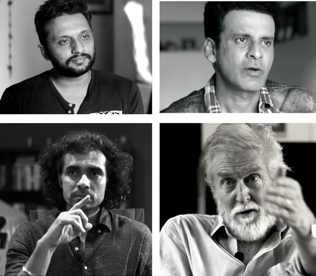 Manish Gupta’s Hindi Kavita has a motley cast including (Clockwise from top left) Mohammed Zeeshan Ayyub, Manoj Bajpai, Imtiaz Ali and Tom Alter (Manish Gupta) Manish Gupta’s Hindi Kavita has a motley cast including (Clockwise from top left) Mohammed Zeeshan Ayyub, Manoj Bajpai, Imtiaz Ali and Tom Alter (Manish Gupta)