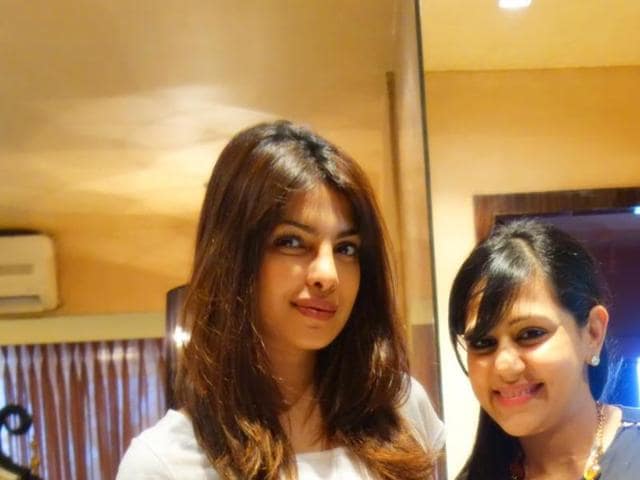 Author Gunjan Jain with actor Priyanka Chopra. Author Gunjan Jain with actor Priyanka Chopra.