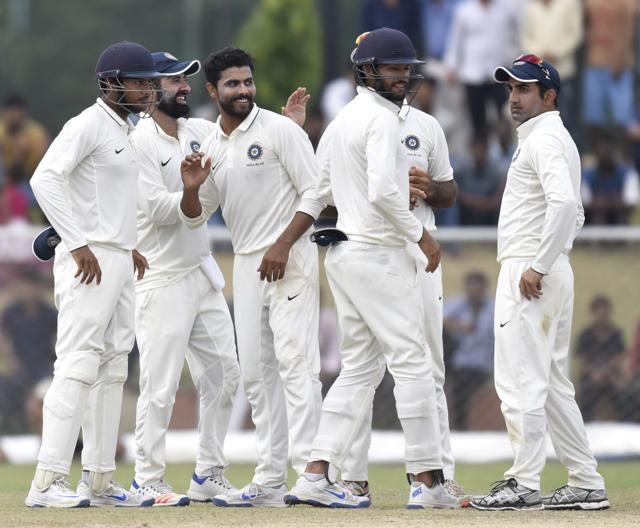 Ravindra Jadeja’s match haul of 10 for 171 served as good warmup ahead of the Test series against New Zealand, which begins next week. (Virendra Singh Gosain/HT PHOTO) Ravindra Jadeja’s match haul of 10 for 171 served as good warmup ahead of the Test series against New Zealand, which begins next week. (Virendra Singh Gosain/HT PHOTO)