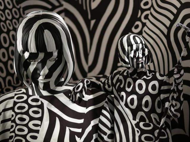 Models pose as part of art installation ‘Narcissism : Dazzle Room’ made by artist Shigeki Matsuyama at Rooms 33 fashion and design exhibition in Tokyo on Wednesday. (AP) Models pose as part of art installation ‘Narcissism : Dazzle Room’ made by artist Shigeki Matsuyama at Rooms 33 fashion and design exhibition in Tokyo on Wednesday. (AP)