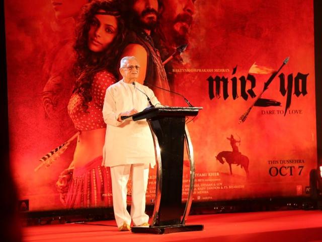 Gulzar is returning to screenwriting after 17 years with Mirzya. (IANS Photo) Gulzar is returning to screenwriting after 17 years with Mirzya. (IANS Photo)