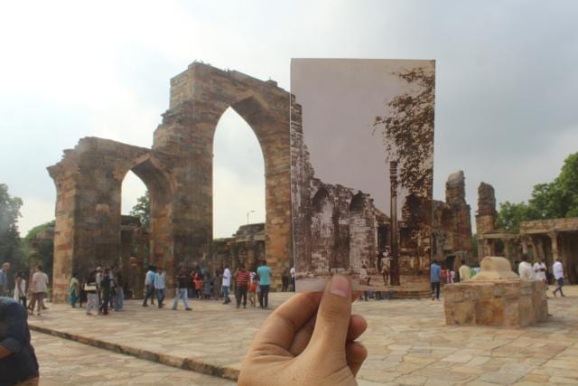 In the 19th Century the Iron Pillar of Qutub Minar Complex was used as a shoulder rest. (Yuvraj Khanna)