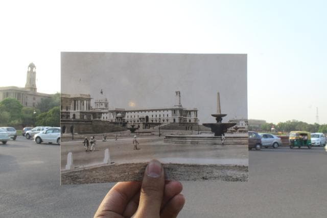 What traffic once looked like at Rashtrapati Bhawan. (Yuvraj Khanna)