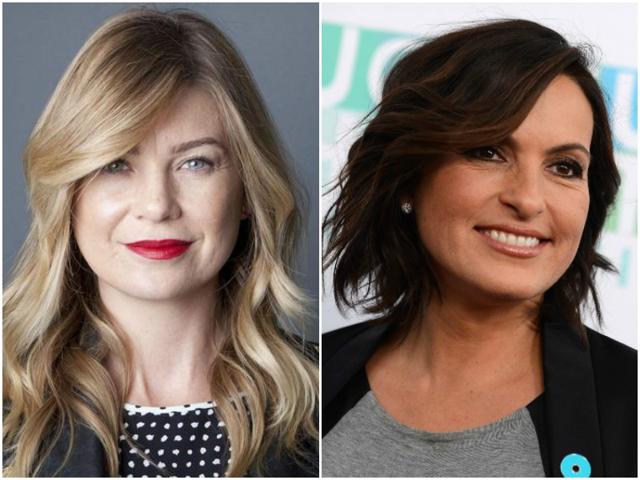 Ellen Pompeo and Mariska Hartigay tied in for the fourth spot. (AP Photos) Ellen Pompeo and Mariska Hartigay tied in for the fourth spot. (AP Photos)