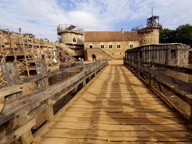 Using the most basic tools and materials, they are replicating the methods used hundreds of years ago to better understand them. The Guedelon castle is a typical French medieval chateau-fort being built using the techniques, materials and rules of the 13th Century, and has been in construction since June 1997 when the first stone was laid. Picture taken September 13, 2016. (REUTERS)