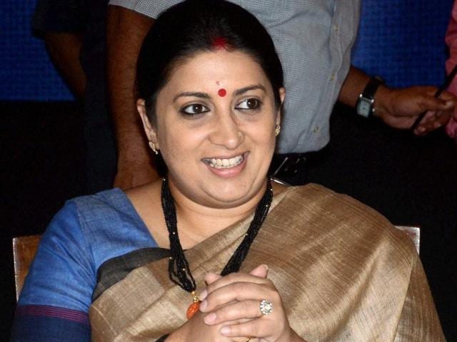 Union textiles minister Smriti Irani at the inauguration of Jute Sector Shakehoders' meeting in Kolkata. (PTI Photo) Union textiles minister Smriti Irani at the inauguration of Jute Sector Shakehoders' meeting in Kolkata. (PTI Photo)