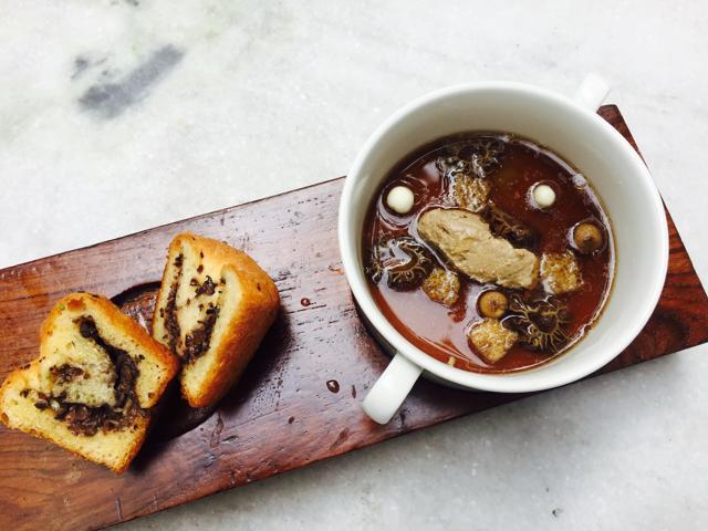 Mushroom Velouté Soup.