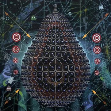 Engineered Fruit (Disputor), Acrylic on canvas (Photo: Baiju Parthan) Engineered Fruit (Disputor), Acrylic on canvas (Photo: Baiju Parthan)