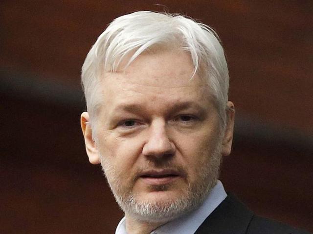 In this file photo, WikiLeaks founder Julian Assange is seen standing on the balcony of the Ecuadorean Embassy in London. (AP) In this file photo, WikiLeaks founder Julian Assange is seen standing on the balcony of the Ecuadorean Embassy in London. (AP)