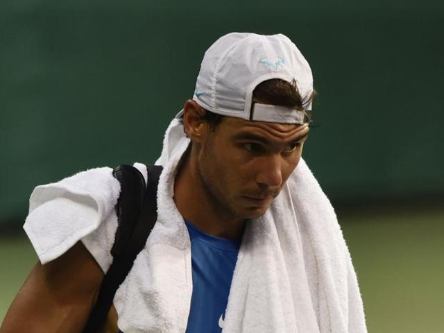 If fit, Rafael Nadal could play in the doubles match slated for Saturday.(Vipin Kumar/HT PHOTO)