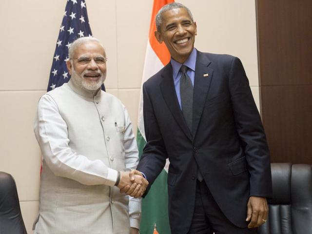 File photo of Prime Minister Narendra Modi and US President Barack Obama during a meeting in Vientiane, Laos. (PTI) File photo of Prime Minister Narendra Modi and US President Barack Obama during a meeting in Vientiane, Laos. (PTI)