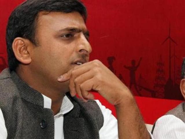 Akhilesh Yadav is the CM face in Uttar Pradesh and would like to have the final say in the selection of party candidates.(HT File Photo)