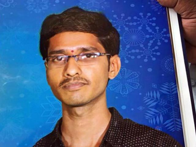 Nelli Praveen was a first-year masters of fine arts student at University of Hyderabad. (HT Photo) Nelli Praveen was a first-year masters of fine arts student at University of Hyderabad. (HT Photo)