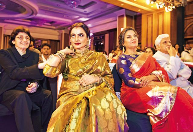 Rekha at the Hindustan Times Most Stylish Awards 2016 in Mumbai. (Satish Bate)
