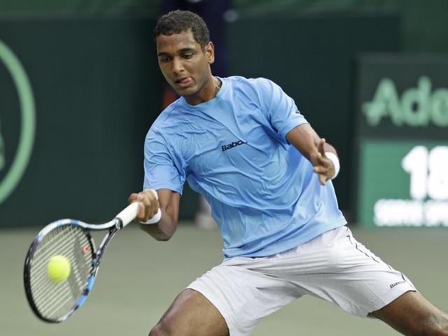 Indian tennis player Ramkumar Ramanathan plays a shot in his Davis Cup men's tie against Feliciano Lopez. (AP Photo) Indian tennis player Ramkumar Ramanathan plays a shot in his Davis Cup men's tie against Feliciano Lopez. (AP Photo)