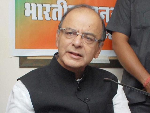 Arun Jaitley addresses a press conference in Jalandhar on Sunday. (PTI Photo) Arun Jaitley addresses a press conference in Jalandhar on Sunday. (PTI Photo)